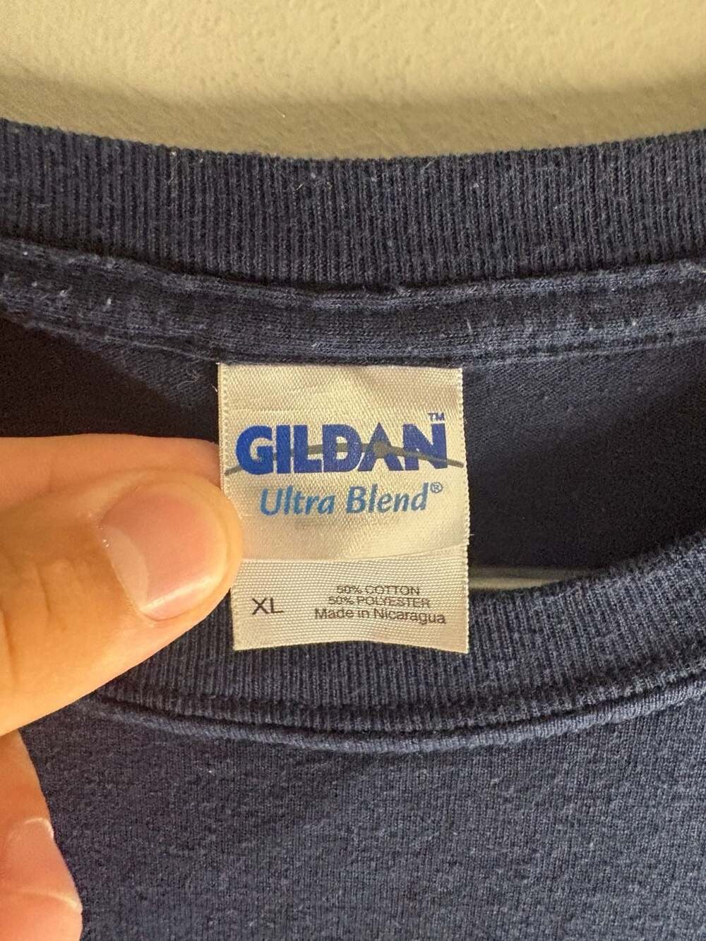 Super crazy Vintage Gildan Ultra Blend Akron Football Roc Zoo T-Shirt XL Navy Bl - Picture 3 of 5